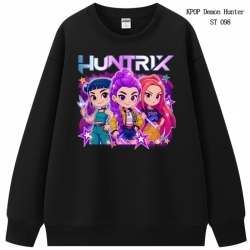 K-Pop Demon Hunters anime merchandise thick cotton round neck hoodie from S to 3XL