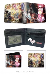Magical Girl Madoka of the Magus 3D concave convex two fold short card wallet wallet wallet 11X9.5X2cm 65G
