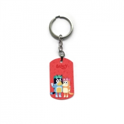 Bluey Anime double-sided full-color printed keychain price for 5 pcs