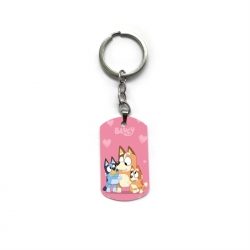 Bluey Anime double-sided full-color printed keychain price for 5 pcs