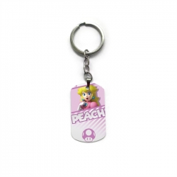 Super Mario Anime double-sided full-color printed keychain price for 5 pcs