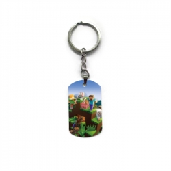 Minecraft Anime double-sided full-color printed keychain price for 5 pcs