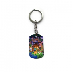 Minecraft Anime double-sided full-color printed keychain price for 5 pcs