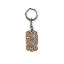 Minecraft Anime double-sided full-color printed keychain price for 5 pcs