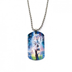 Frieren: Beyond Journey's Anime double-sided full color printed military brand necklace price for 5 pcs
