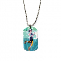 K-Pop Demon Hunters Anime double-sided full color printed military brand necklace price for 5 pcs