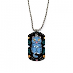 K-Pop Demon Hunters Anime double-sided full color printed military brand necklace price for 5 pcs