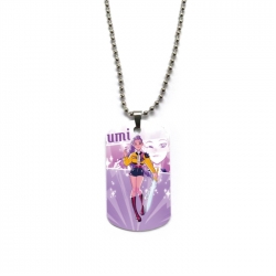 K-Pop Demon Hunters Anime double-sided full color printed military brand necklace price for 5 pcs