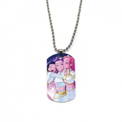 K-Pop Demon Hunters Anime double-sided full color printed military brand necklace price for 5 pcs