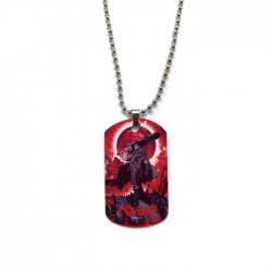 Berserk Anime double-sided full color printed military brand necklace price for 5 pcs