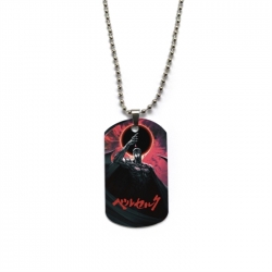 Berserk Anime double-sided full color printed military brand necklace price for 5 pcs