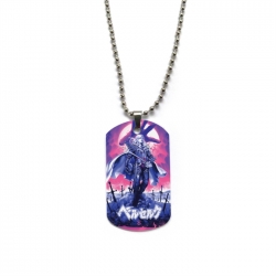 Berserk Anime double-sided full color printed military brand necklace price for 5 pcs