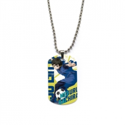 BLUE LOCK Anime double-sided full color printed military brand necklace price for 5 pcs