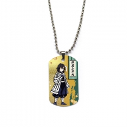 Demon Slayer Kimets Anime double-sided full color printed military brand necklace price for 5 pcs