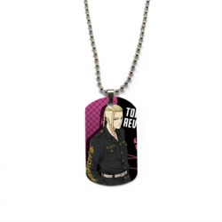 Tokyo Revengers Anime double-sided full color printed military brand necklace price for 5 pcs