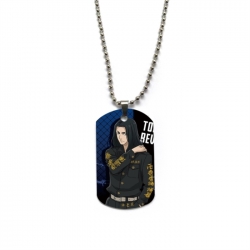 Tokyo Revengers Anime double-sided full color printed military brand necklace price for 5 pcs