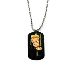 Tokyo Revengers Anime double-sided full color printed military brand necklace price for 5 pcs