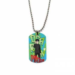DANDADAN Anime double-sided full color printed military brand necklace price for 5 pcs