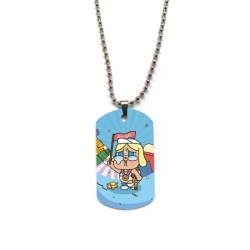 CryBaby Anime double-sided full color printed military brand necklace price for 5 pcs