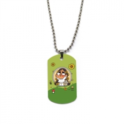 CryBaby Anime double-sided full color printed military brand necklace price for 5 pcs
