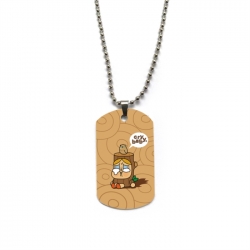 CryBaby Anime double-sided full color printed military brand necklace price for 5 pcs
