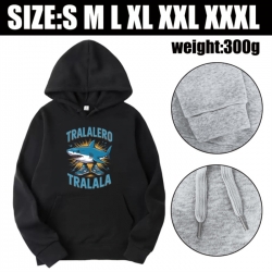 Italian-Brainrot Anime printed hooded sweatshirt top from S to 3XL