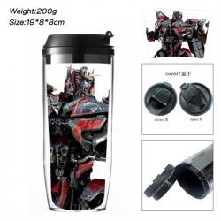Transformers Anime double-layer insulated water bottle and cup 350ML