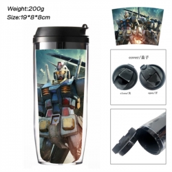 Gundam Anime double-layer insulated water bottle and cup 350ML