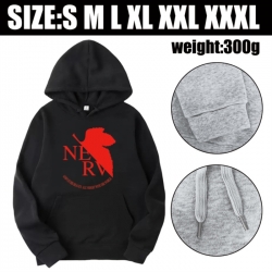 EVA Anime printed hooded sweatshirt top from S to 3XL