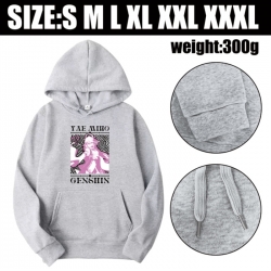 Genshin Impact Anime printed hooded sweatshirt top from S to 3XL