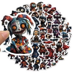 Halloween Doodle stickers Waterproof stickers a set of 50 price for 5 sets