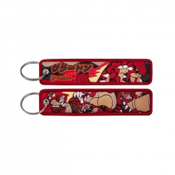 Pokemon Double sided color woven label keychain with thickened hanging rope 13x3cm 10G price for 5 pcs