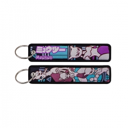 Pokemon Double sided color woven label keychain with thickened hanging rope 13x3cm 10G price for 5 pcs