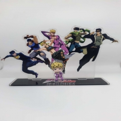 JoJos Bizarre Adventure Anime Laser Acrylic Humanoid  keychain big Standing Plates 15.8cm