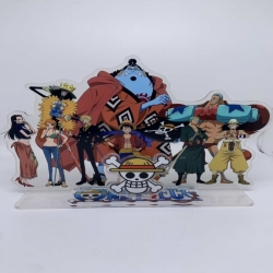 One Piece  Anime Laser Acrylic Humanoid  keychain big Standing Plates 15.8cm