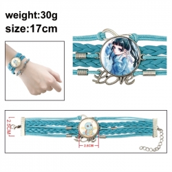 The Apothecary Diaries Anime bracelet multi-layer leather gemstone bracelet  price for 5 pcs
