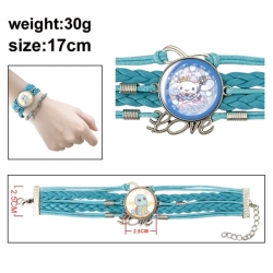 Sanrio Anime bracelet multi-layer leather gemstone bracelet price for 5 pcs