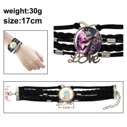 Rick and Morty Anime bracelet multi-layer leather gemstone bracelet price for 5 pcs