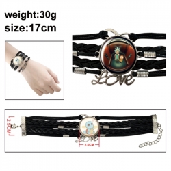 Rick and Morty Anime bracelet multi-layer leather gemstone bracelet price for 5 pcs