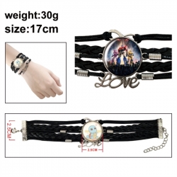 Transformers Anime bracelet multi-layer leather gemstone bracelet price for 5 pcs