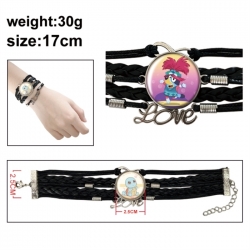 Bluey Anime bracelet multi-layer leather gemstone bracelet price for 5 pcs