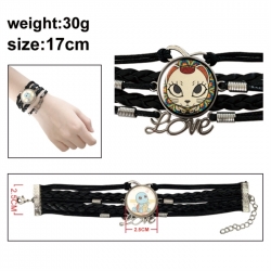 DANDADAN Anime bracelet multi-layer leather gemstone bracelet price for 5 pcs