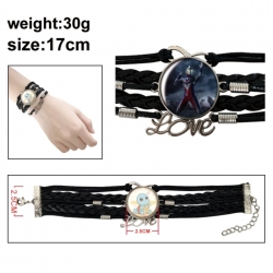 Ultraman Anime bracelet multi-layer leather gemstone bracelet price for 5 pcs