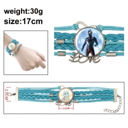 Ultraman Anime bracelet multi-layer leather gemstone bracelet price for 5 pcs