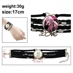 BOCCHI THE ROCK! Anime bracelet multi-layer leather gemstone bracelet price for 5 pcs