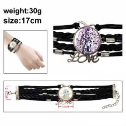 DRAGON BALL Anime bracelet multi-layer leather gemstone bracelet price for 5 pcs