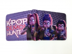 K-Pop Demon Hunters Short zipper card wallet with foreskin clip 12X10CM