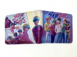 K-Pop Demon Hunters Short zipper card wallet with foreskin clip 12X10CM