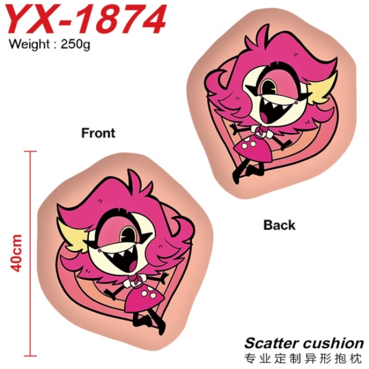 Hazbin Hotel Anime Alien Double sided Printed Pillow 40cm