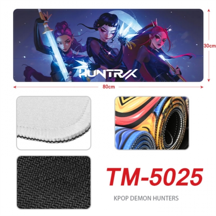 K-Pop Demon Hunters Anime peripheral lock edge mouse pad 90X40cm